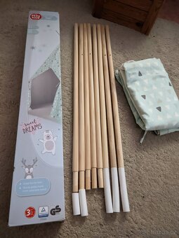 Dětské  bavlněné teepee  s podlážkou, výška 162cm
