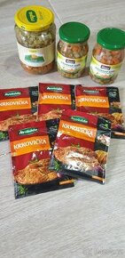 Koření a směs do bramborového salátu.
