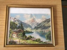 Vintage obraz Alpy