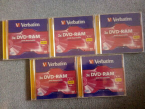 Verbatim 43449 DVD-RAM médium 4.7 GB, 3x - 5ks