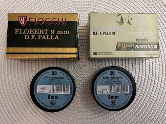 Testovací MIX Nábojů Flobert 9mm-10kusů Fiocchi slug ,10kusů