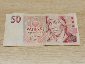 Bankovka Česká republika, 50 Koruna 1997, série E - 1