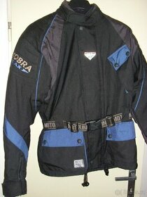 Motocyklová moto bunda kožené kalhoty JOFAMA jezdecká vesta - 1