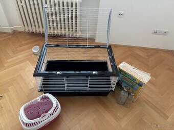 Prodám vybavení a klec pro králíka, morče