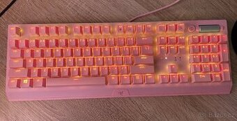 Růžová mechanická klávesnice Razer BlackWidow V3 Quartz Edit