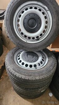 Sada plechových disků 5x120 s Letní pneu 205/65/16c