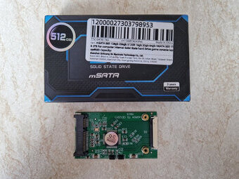 mSata SSD disk 512 GB a redukce