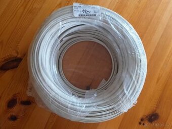Koaxiální kabel s napájením pro CCTV BÍLÝ 2x0,5mm2