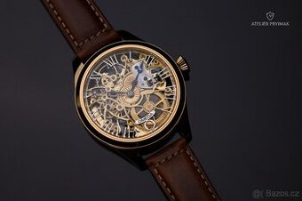Exkluzivní starožitné skeletové hodinky OMEGA 1938