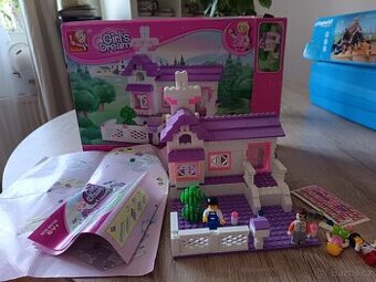 Stavebnice Sluban jako lego dívčí domeček