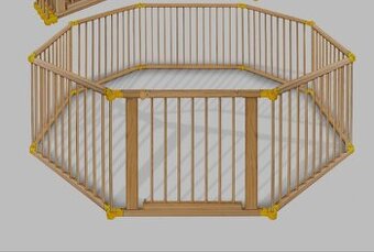 XXL dřevěná ohrádka Kiduku 7,2m