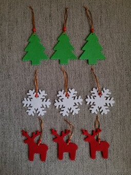 Devět vánočních ozdob z filcu zn. IKEA