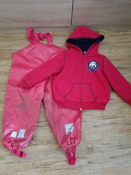 nepromokavé kalhoty Tchibo 98/104 + mikina Lupilu
