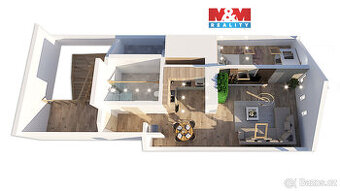 Prodej bytu 2+kk, 75 m², Jindřichův Hradec, ul. Mlýnská