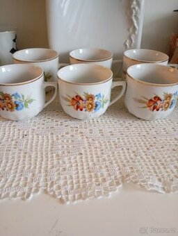 Sada retro hrnků Czechoslovakia