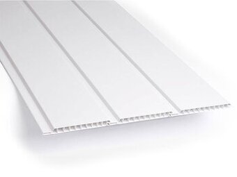 Plastová palubka bílá P100 délka 6 metrů šířka 10 cm 35 ks