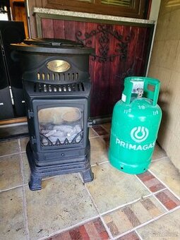 Plynová kamna Provence MEVA – litinová, 3,4 kW, krásný retro