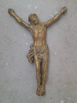 Litinová socha Ježíše Krista na kříž stará Ježíš Kristus