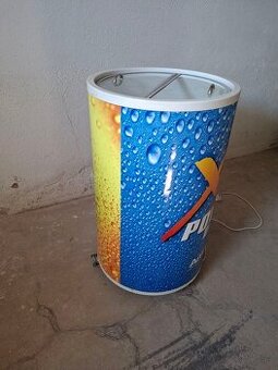 Gastro párty chladicí box - skleněné víko - kolečka