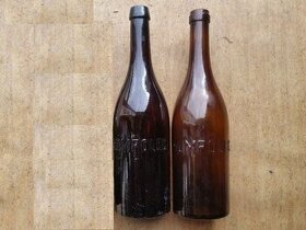 Staré 2 pivní láhve od Hliníka z Humpolce