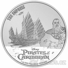 Stříbrná mince piráti