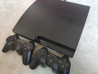PS3 Slim 500gb + 2 originál dualshock ovládače