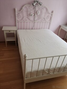 Železná postel 145x200 cm.+dárek noční stolek