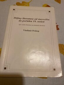 Dějiny literatury od starověku do počátku 19. století