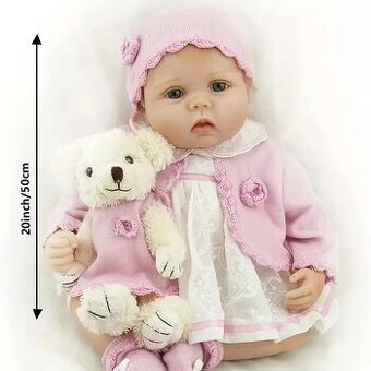 Reborn baby doll realistická panenka