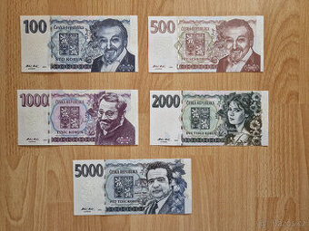 SADA 100,500,1000,2000, 5000 KORUN 2024 UNC