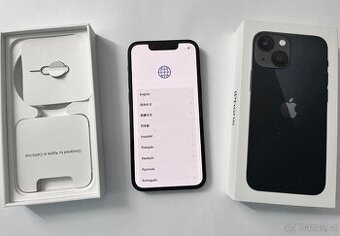 iPhone 13 mini, 128GB, černý v bezvadném stavu