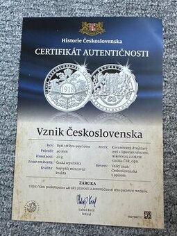 Stříbrná investiční mince