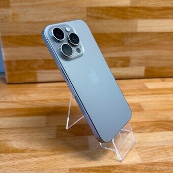 iPhone 15 Pro 256GB, 96% baterie, nature, eSIM (rok záruka)