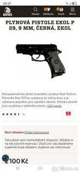 Plynová pistole ekol p29