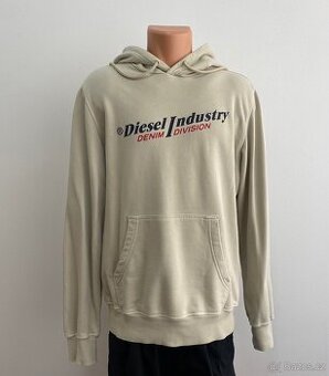 Diesel krémová mikina hoodie