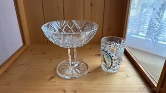 Dekorativní miska a sklenka