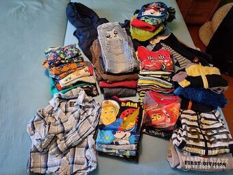 Mix oblečení  vel 104, 110,  67 ks