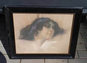 Starožitný obraz - signace ( maďarský malíř ? )