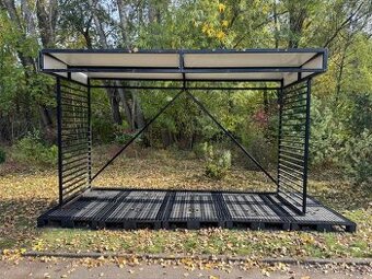 Ocelový přístřešek / konstrukce č.2