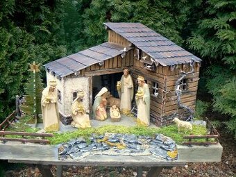 Dřevěný betlém
