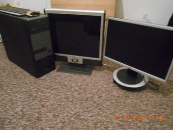 PC + 2x LCD; IntelCore i5 3,2Ghz; 12GB DDR3, SSD disk, DVDRW