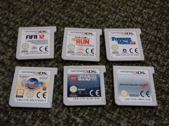 Hry Nintendo 3DS - cena za vše, pouze moduly