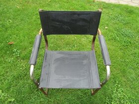 Trubkové konferenční židle s koženými sedáky