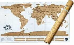 Stírací mapa světa