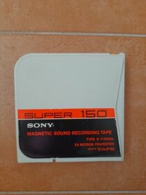 Sony páska. Super 150. Magnetofon.