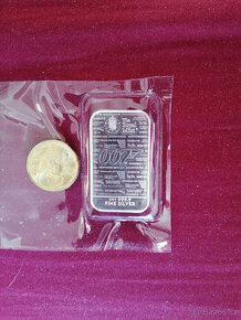 Investiční stříbro: 1 oz slitek James Bond 2021 (1. vyd.)