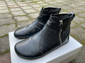 Barefoot dámské kožené boty Shapen ivy, black, velikost 40