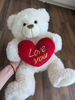 Plyšový medvěd Love You srdce
