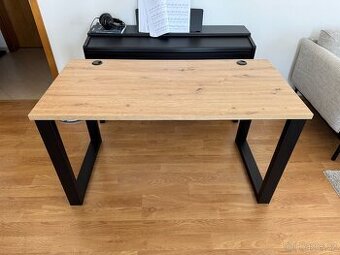 Pracovní stůl MALTA, 138cm, dub artisan - jako nový