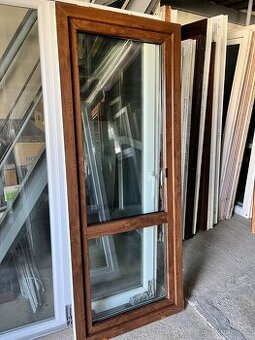 PLASTOVÉ BALKÓNOVÉ DVEŘE 6TI komora BÍ/OŘECH 86x214